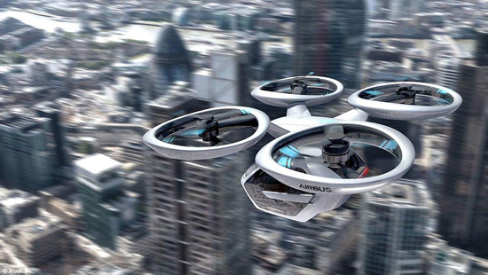 奧迪攜手空客推無人機(jī)汽車概念交通工具：可在任何地方起降