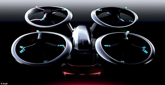 奧迪攜手空客推無人機(jī)汽車概念交通工具：可在任何地方起降