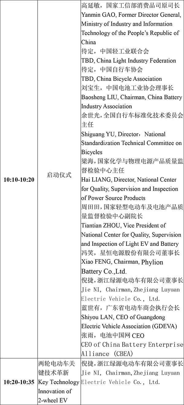 日程安排-2021輕型電動(dòng)車用鋰電池技術(shù)及應(yīng)用交流會(huì)